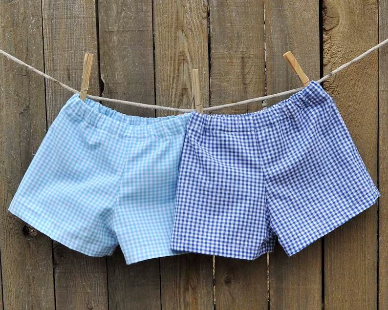Gingham shorts baby boy or girl plaid shorts or pants many | Etsy | Etsy (US)