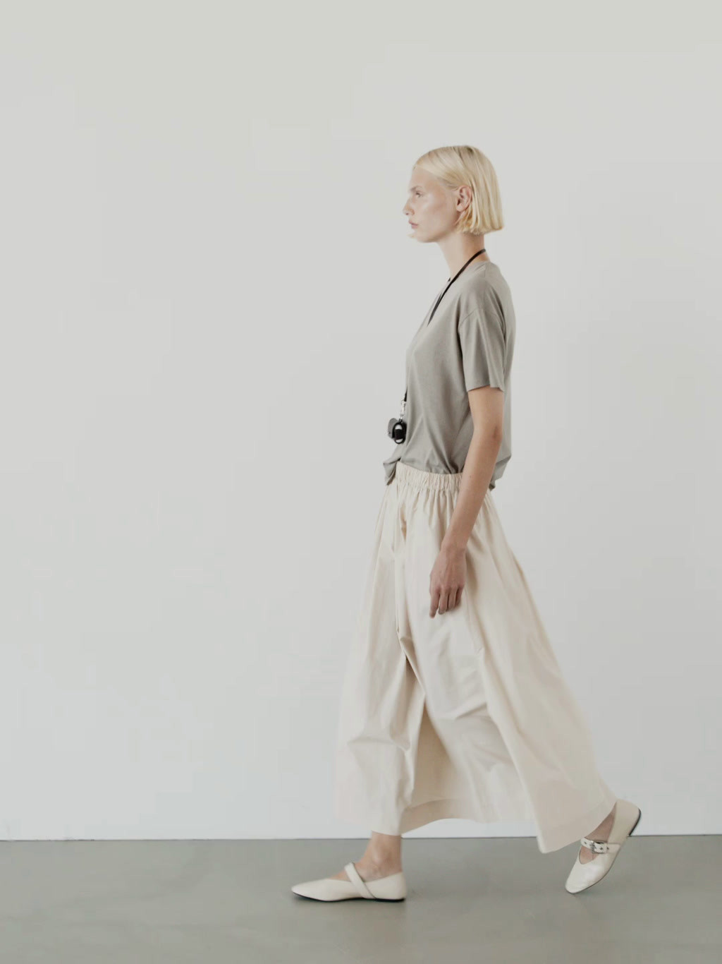 Long cotton flared maxi skirt | Massimo Dutti US