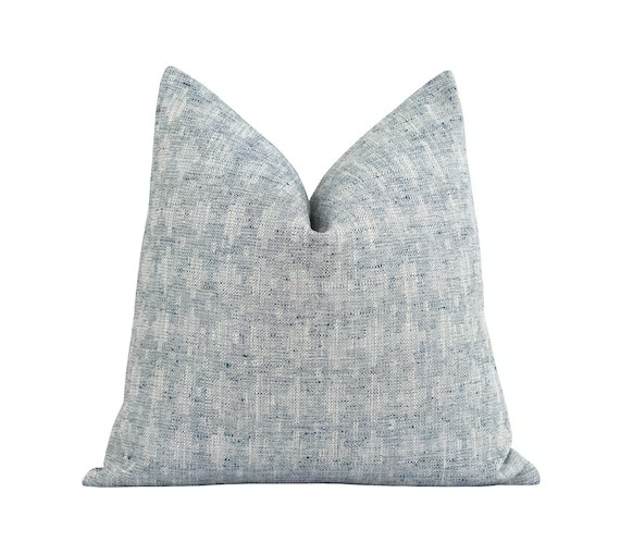 Chambray Woven Pillow Cover Double Sided Woven Jacquard - Etsy | Etsy (US)