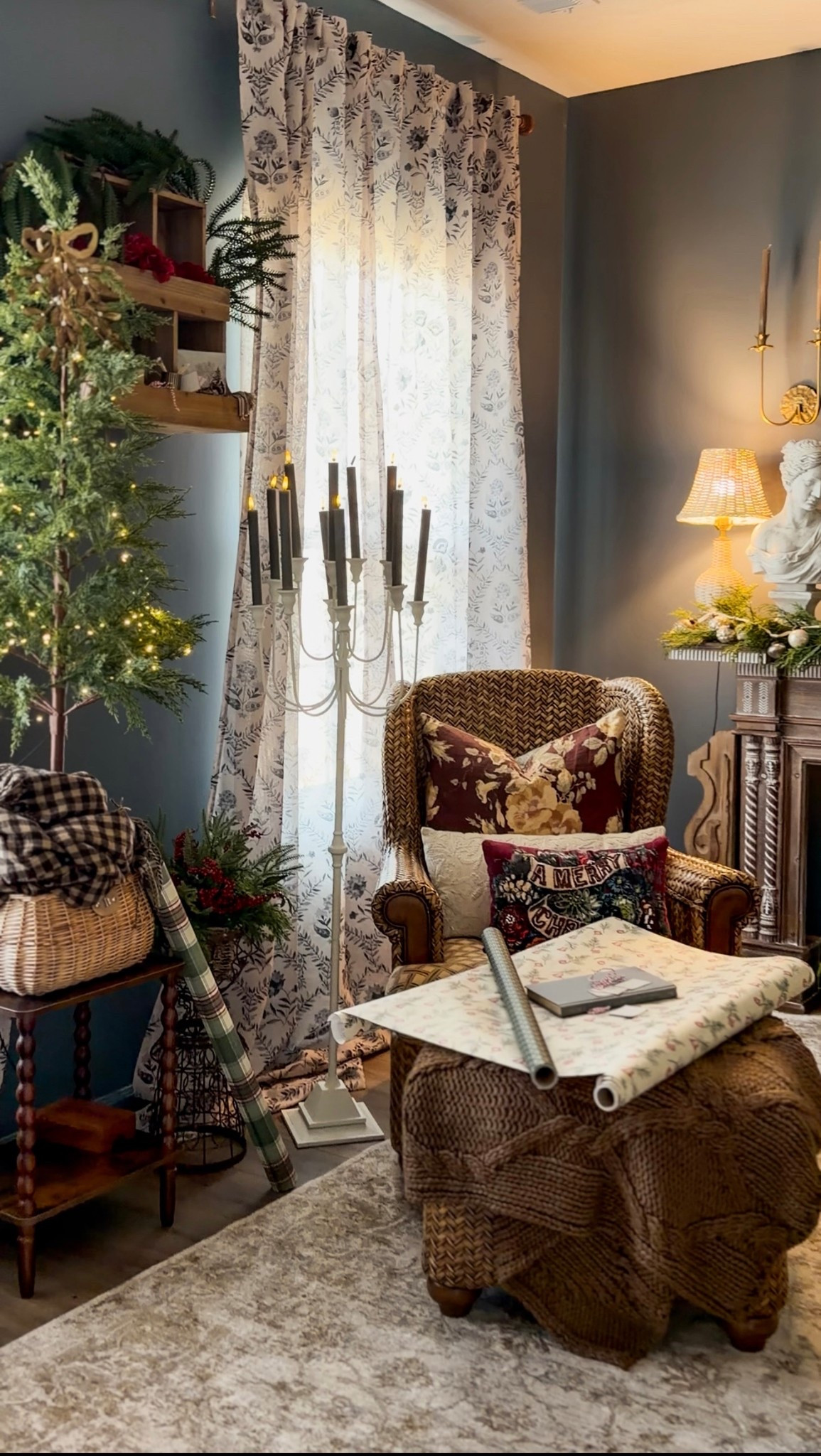 Welcome to my parlor friends. This year I wanted each room in our new home to have its own Christmas personality, and the parlor naturally leaned into those moody cottage vibes I love so much. The candlelight, the darker tones, the vintage textures… it all feels like the perfect place to tuck in a little wrapping paper station.

Having a dedicated spot like this makes gifting feel slower, sweeter, and so much more intentional. It turns the whole room into a moment instead of just another decorated space.

As the 2025 Cottages and Bungalows Brand Ambassador, I’m so grateful you are here. I can’t believe we only have five more weeks together this year. There is so much more magic coming. 🥹🎄

Don't forget to head to the @cottagesandbungalows stories today to chat with me friend! Happy Weekend! 🫶🏼 xo, Krystle

#LTKHome #LTKSeasonal #LTKHoliday