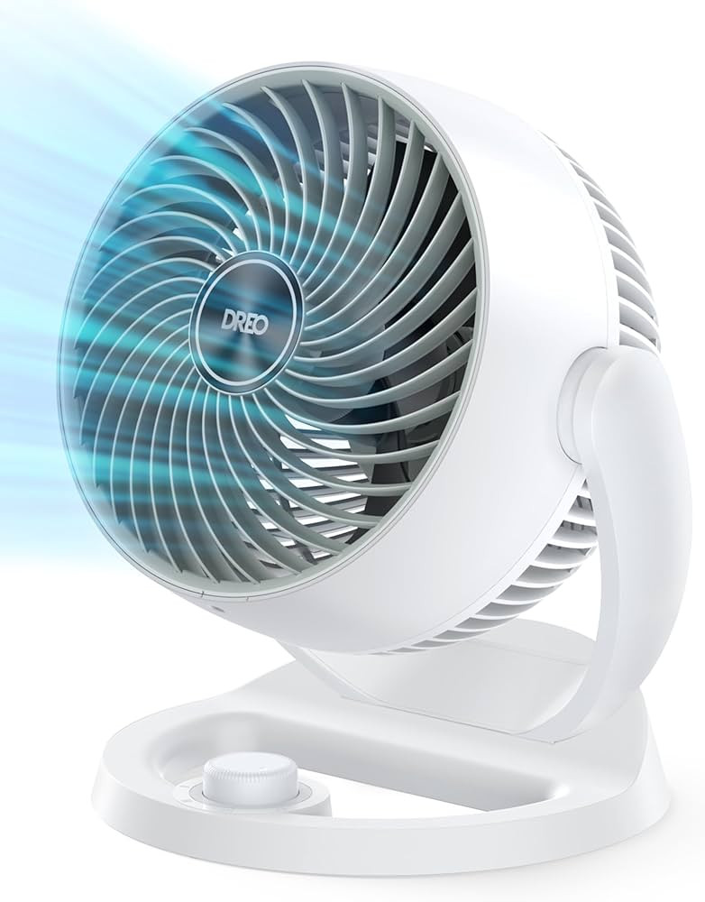 Dreo Fan for Bedroom, 12 Inches, 70ft Powerful Airflow, 28db Quiet Table Air Circulator Fans for ... | Amazon (US)