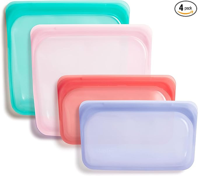 Stasher Reusable Silicone Storage Bag, Food Storage Container, Microwave and Dishwasher Safe, Lea... | Amazon (US)