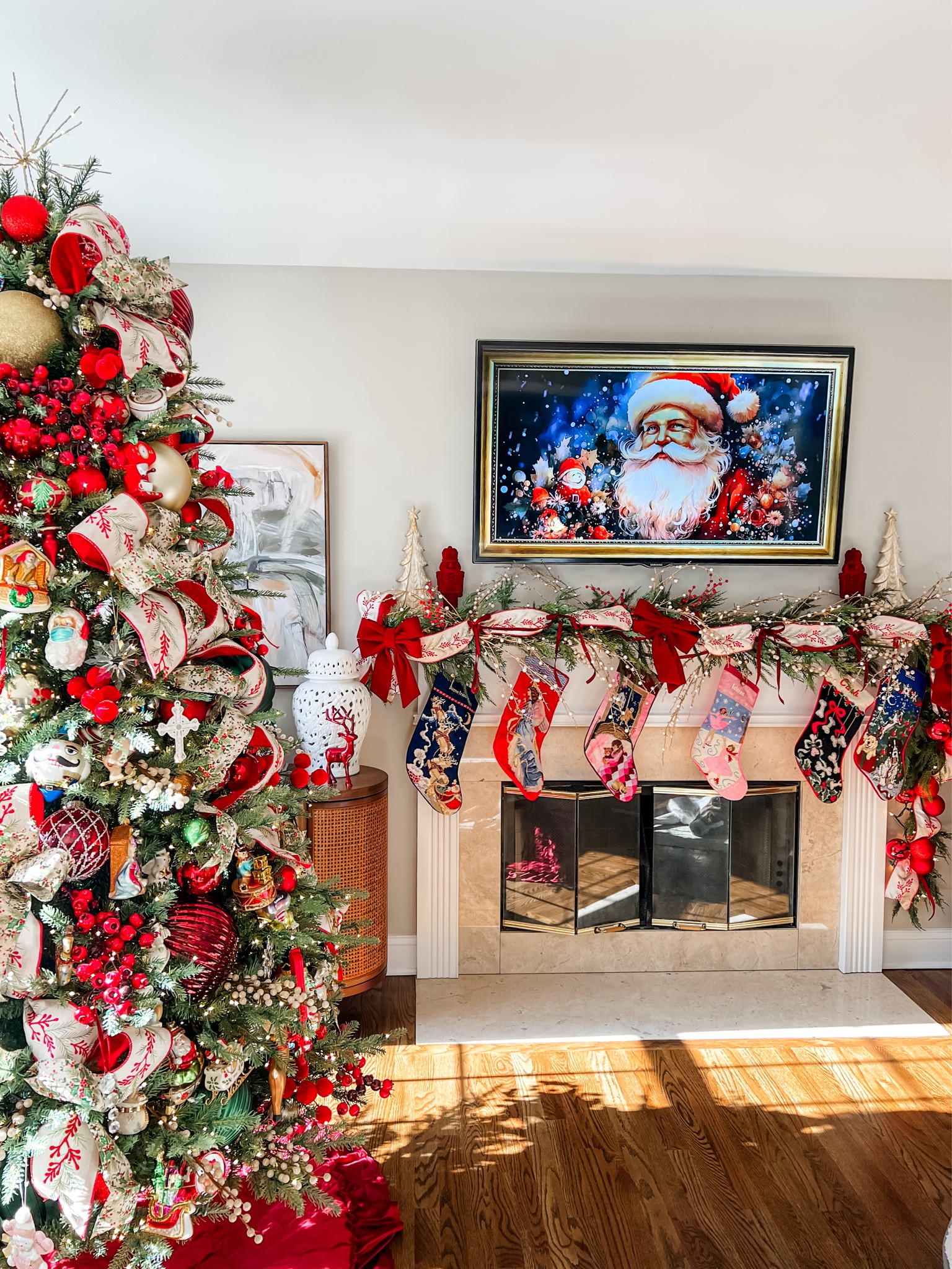 Red traditional Christmas decorations.
#christmas #traditionalchristmas #homedecor #holidays #xmas #christmastree #christmasdecorations 

#LTKSeasonal #LTKU #LTKHoliday