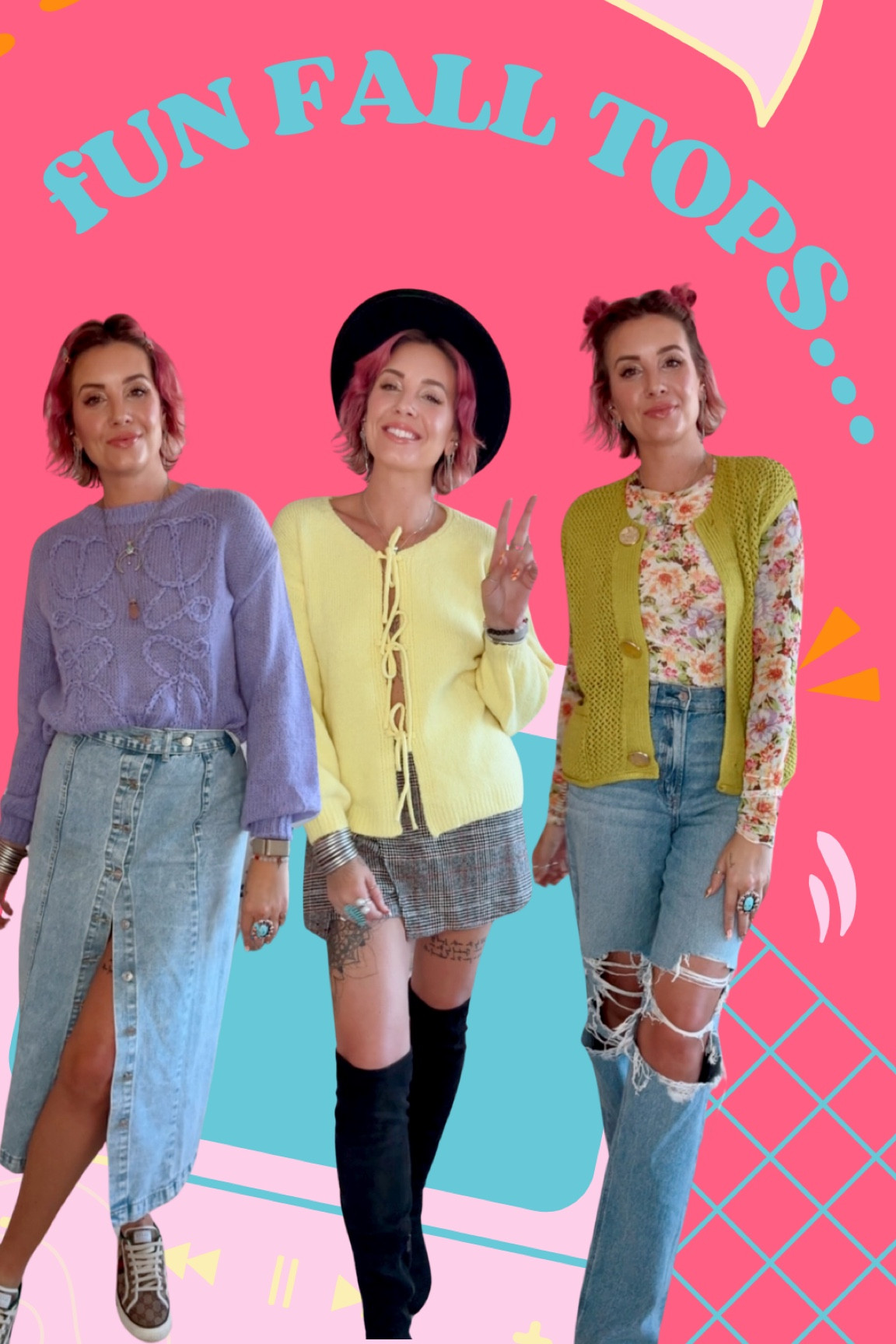 Who else is feeling the need for fun, colorful, and versatile tops this fall and winter? 🍁✨

Adding bold colors and creative pieces to my closet has been a game-changer. For me, clothing isn’t just fabric; it’s a form of self-expression, creativity, and energy.

I’m wearing a large in all three of the tops for a more oversized fit  

#LTKFindsUnder50 #LTKFindsUnder100 #LTKSeasonal