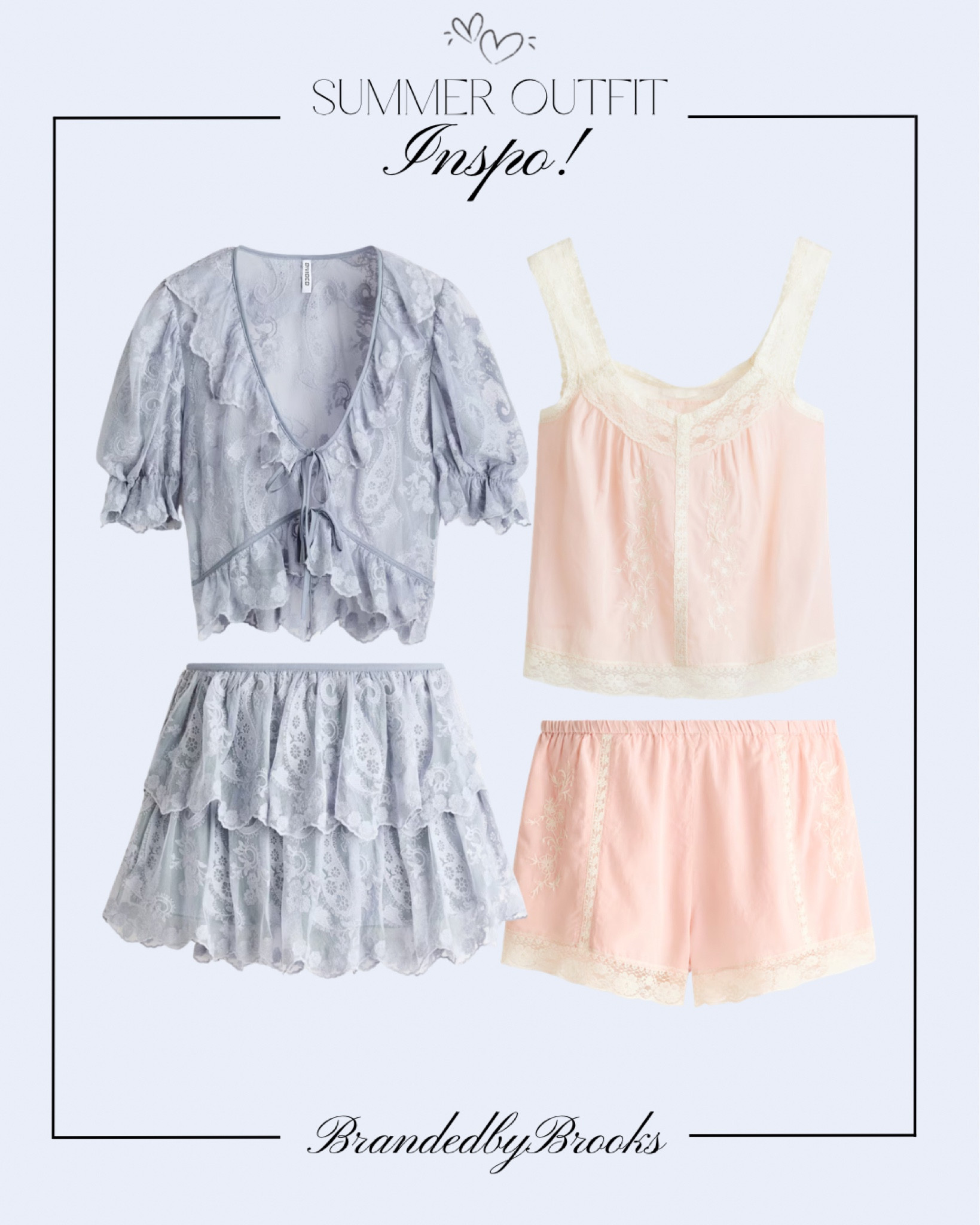 Summer outfit inspo you’ll live in ☁️💗

These matching sets are giving soft, feminine, effortless—perfect for slow mornings, errands, or a cute coffee run. The lace details + lightweight feel = obsessed.

Both sets are comfy and flattering…aka the easiest yes 🤍


#LTKPetite #LTKootd #LTKSeasonal