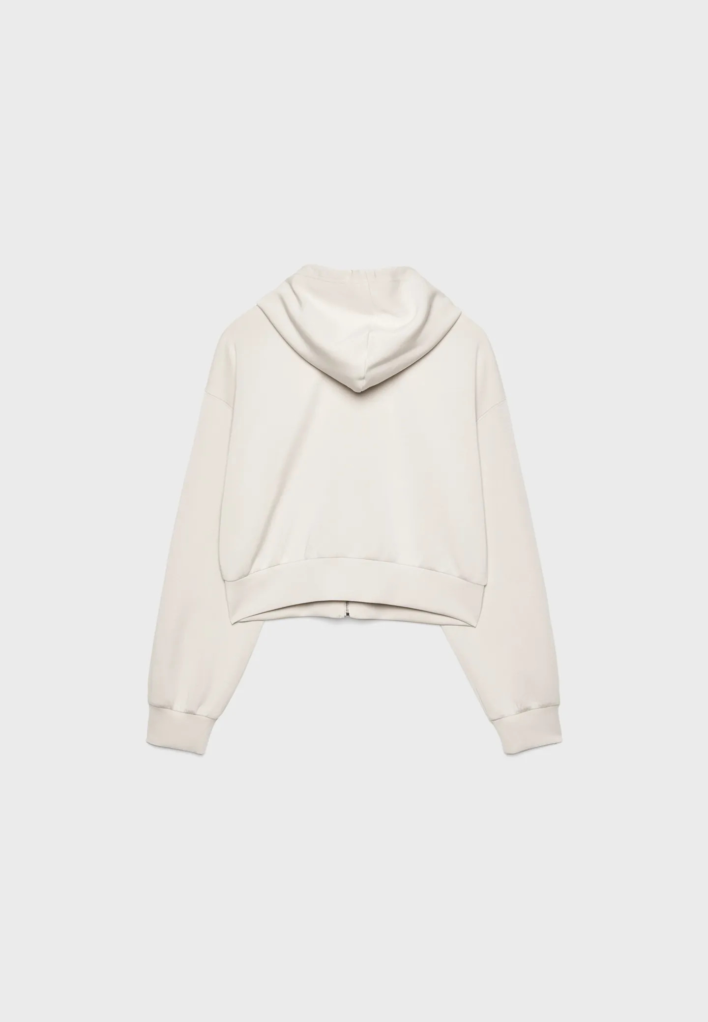 Soft-feel zip-up sweatshirt - Women's Jackets and trench coats | Stradivarius United Kingdom | Stradivarius (UK)