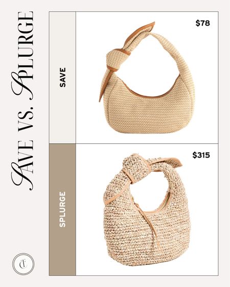 Save vs. Splurge: raffia bags 🤍

#LTKfindsunder100 #LTKitbag