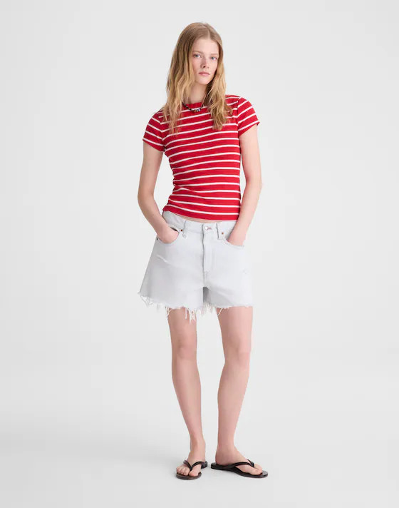 The '90s Crewneck Tee in Compact Cotton | Madewell