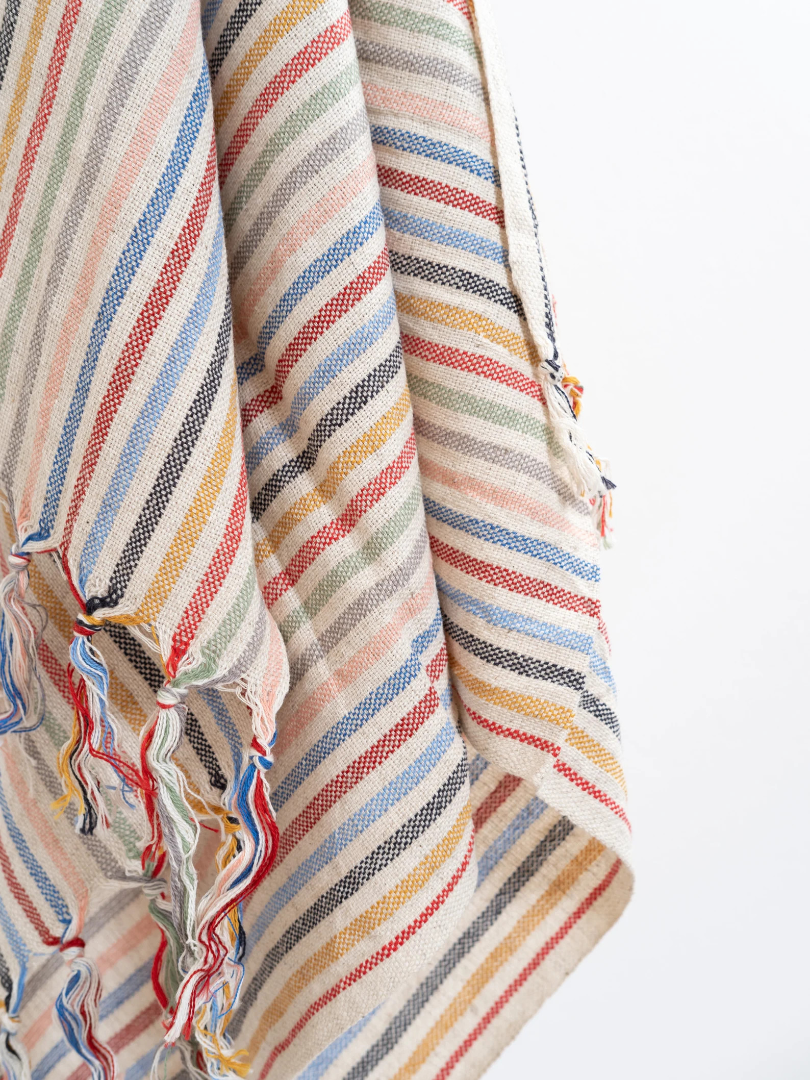 Rainbow Striped Linen Cotton Hand Towel, Versatile Mini Towel for Kitchen, Cotton Head Wrap, Zero... | Etsy (US)