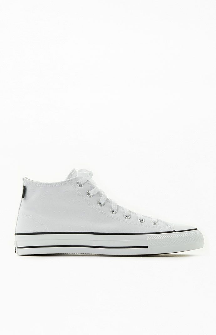 Converse Mens White Chuck Taylor All Star Pro Mid Shoes size 10 | PacSun
