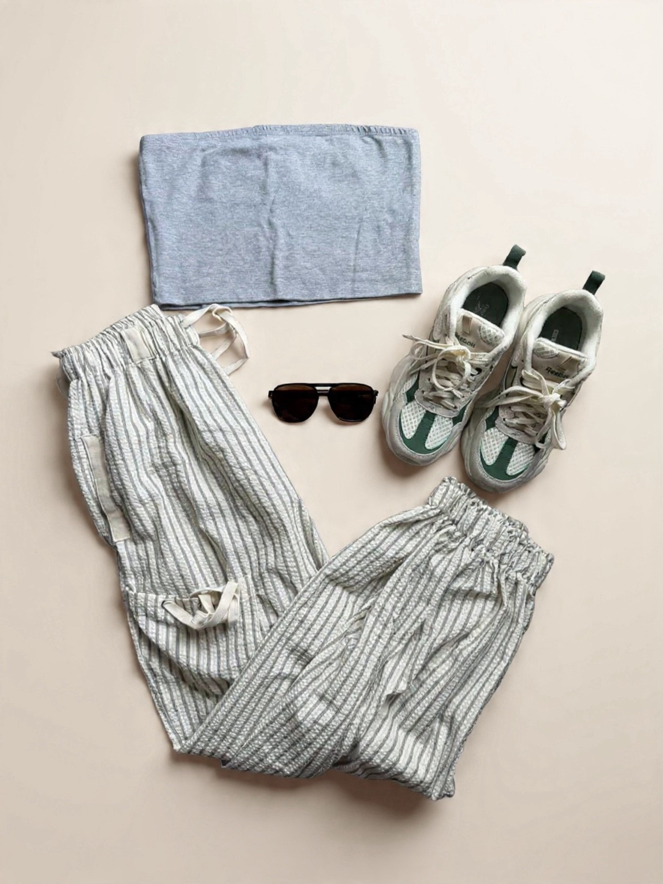 Packing for a trip. Here’s a cute, summer outfit 
Boho, joggers, tube top, sneakers

#LTKgrwm #LTKmomlife #LTKSeasonal