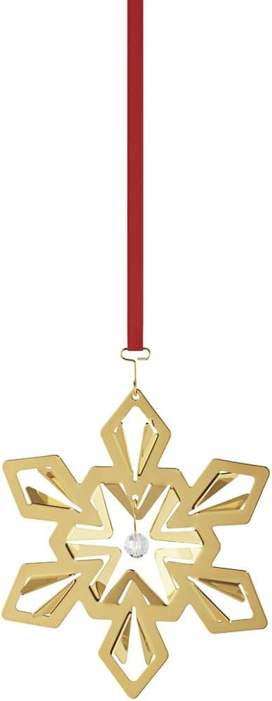 Georg Jensen 2024 Christmas Decoration, Snowflake Gold Plated | Amazon (US)