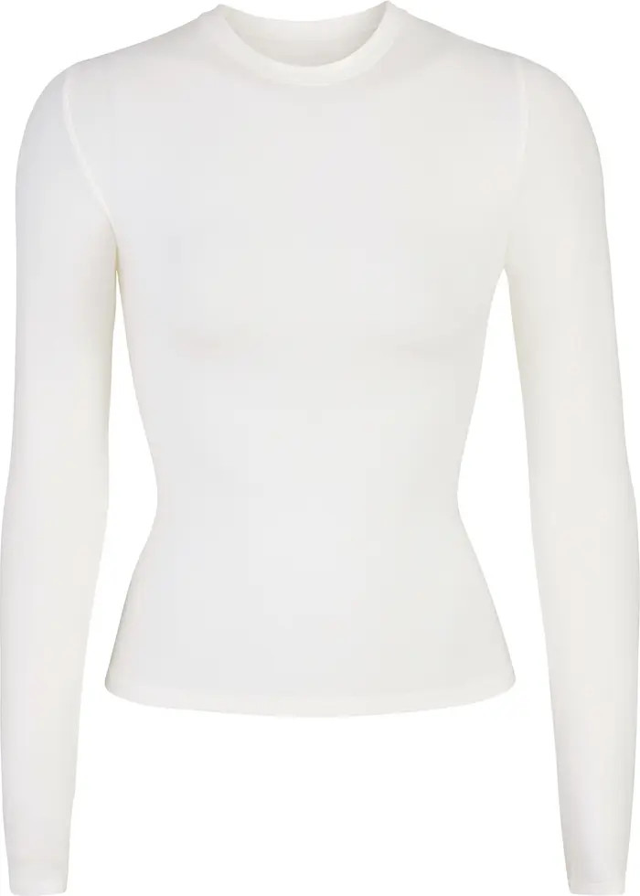 Stretch Cotton Jersey Long Sleeve T-Shirt | Nordstrom
