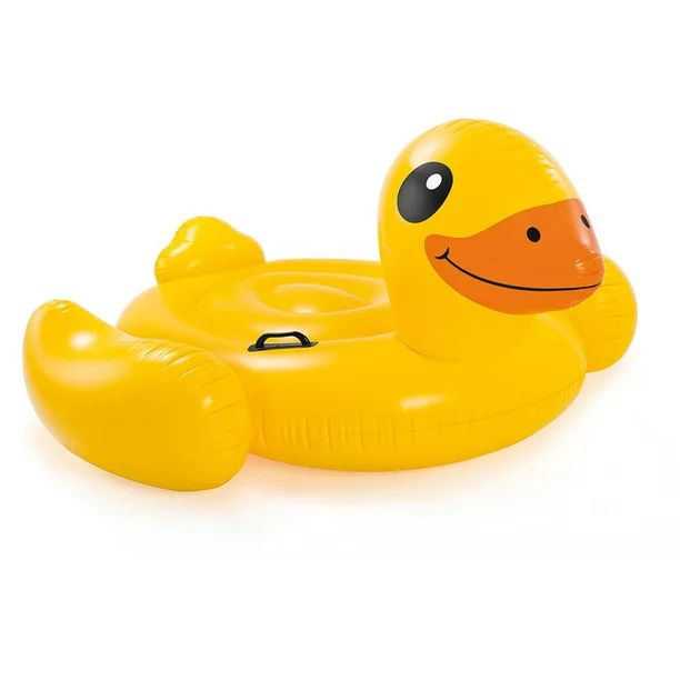 Intex Inflatable Yellow Duck Ride-On Pool Float, 58" x 58" x 32" | Walmart (US)