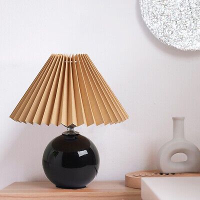 Modern Mini Night Light Ceramic Globe Base Table Lamp Stand Up Beside Desk Light  | eBay | eBay US