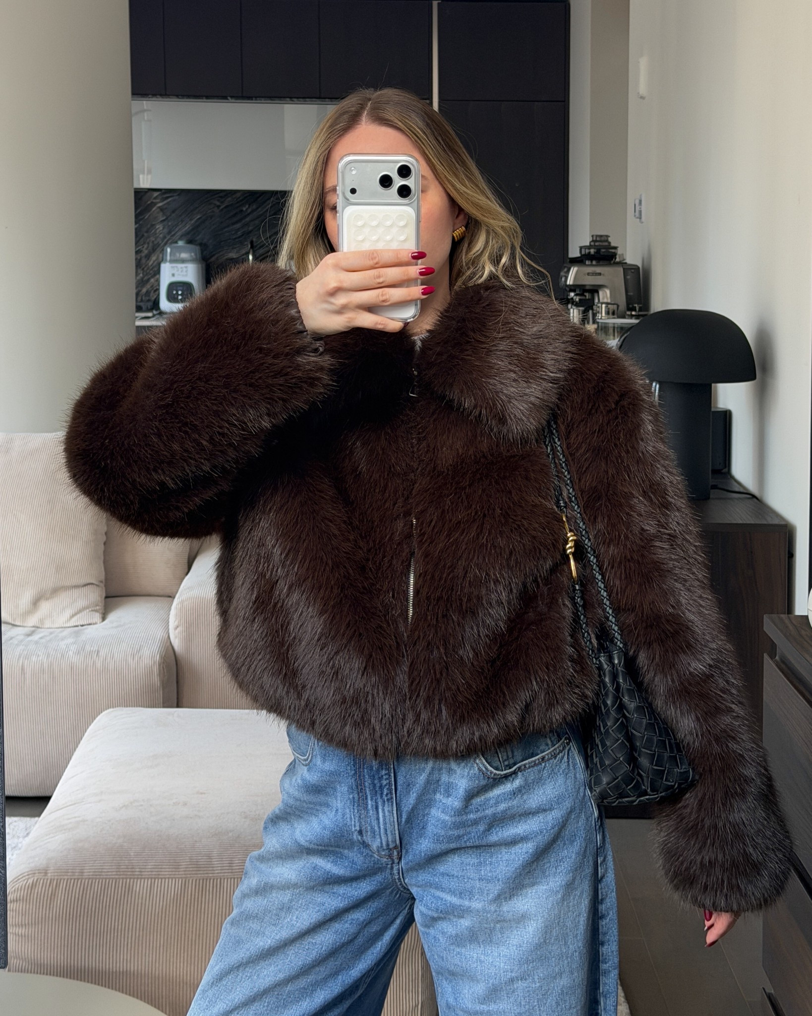 brown faux fur jacket for this winter 

#LTKootd #LTKHoliday #LTKSeasonal