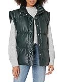 [BLANKNYC] Womens Luxury Clothing Vegan Leather Quilted Puffer Vest, Easy Street, Small | Amazon (US)