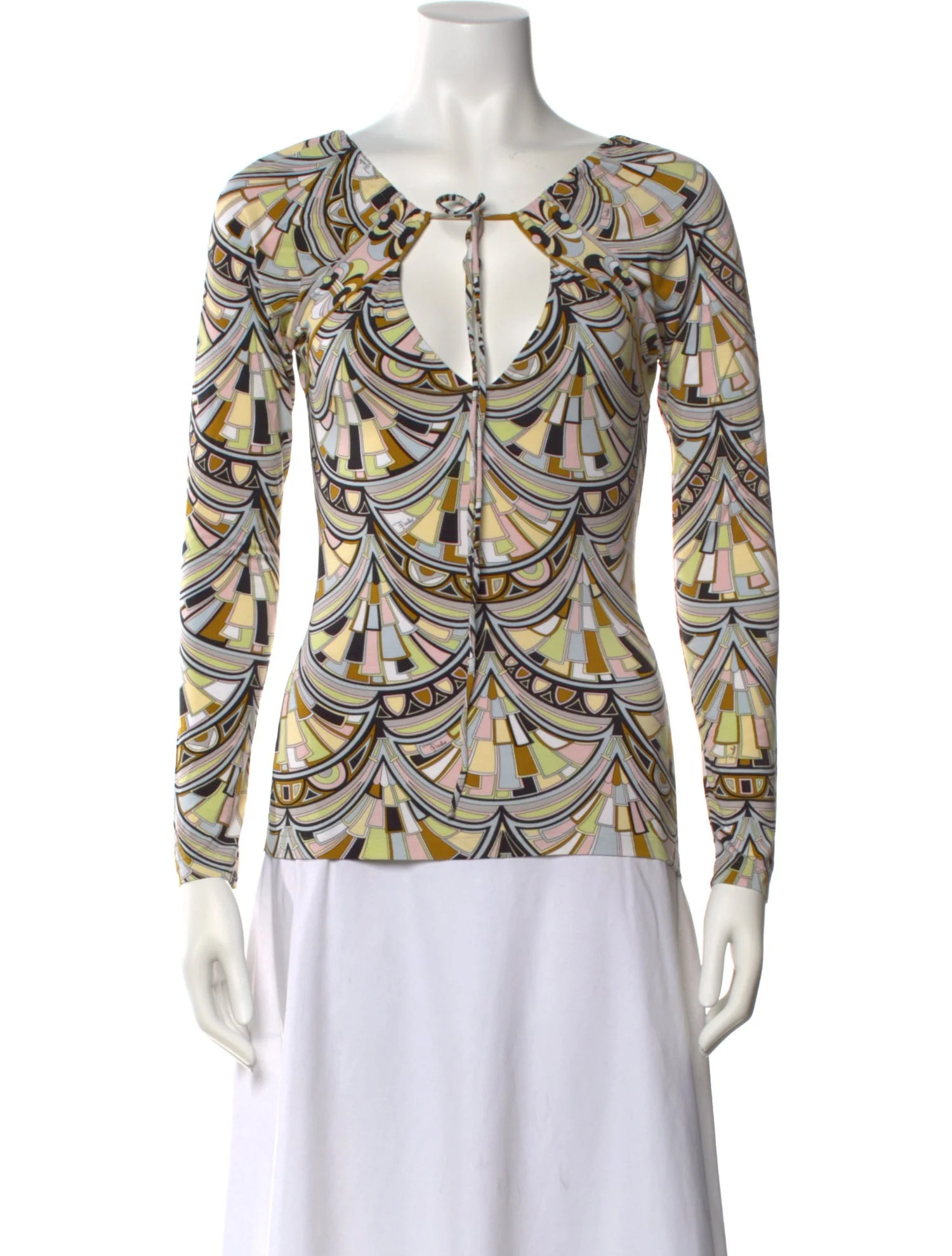 Emilio Pucci Vintage 2000's Top - Neutrals Tops, Clothing - EMI146730 | The RealReal | The RealReal