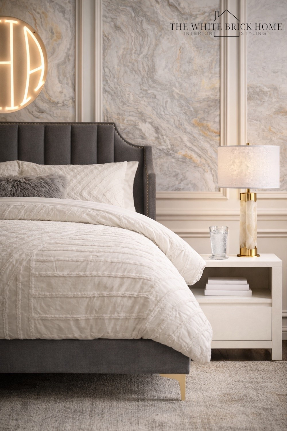 Soft glam meets everyday comfort - this elevated teen bedroom blends cozy textures, polished brass accents, and modern marble wallpaper for a space she will never outgrow. 

Girls room, girls bedroom, teen girls room, girls room bedding, girls room furniture, girls room bed, girls room wall decor, girls room wallpaper, girls room design, girls room decor, girls room theme, modern gray girls bed, girls room lamp, girls room nightstand, tween girl bed, girls room nightstand, home decor, home design, bedroom, bed, girls room bed, girls room rug, bedroom, bedroom ideas, girls room bedroom ideas, pottery barn teen, wayfair, pottery barn girls room 

#LTKmomlife #LTKHome #LTKKids