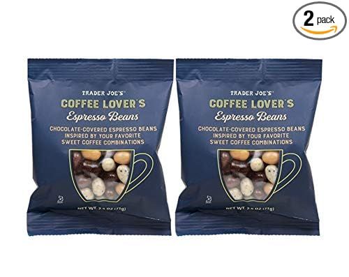 Trader Joe's Coffee Lover's Chocolate-Covered Assorted Espresso Beans: 2 Pack (5 oz) | Amazon (US)