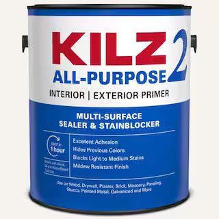 ALL PURPOSE 1 Gal. White Interior/Exterior Multi-Surface Primer, Sealer, and Stain Blocker | The Home Depot