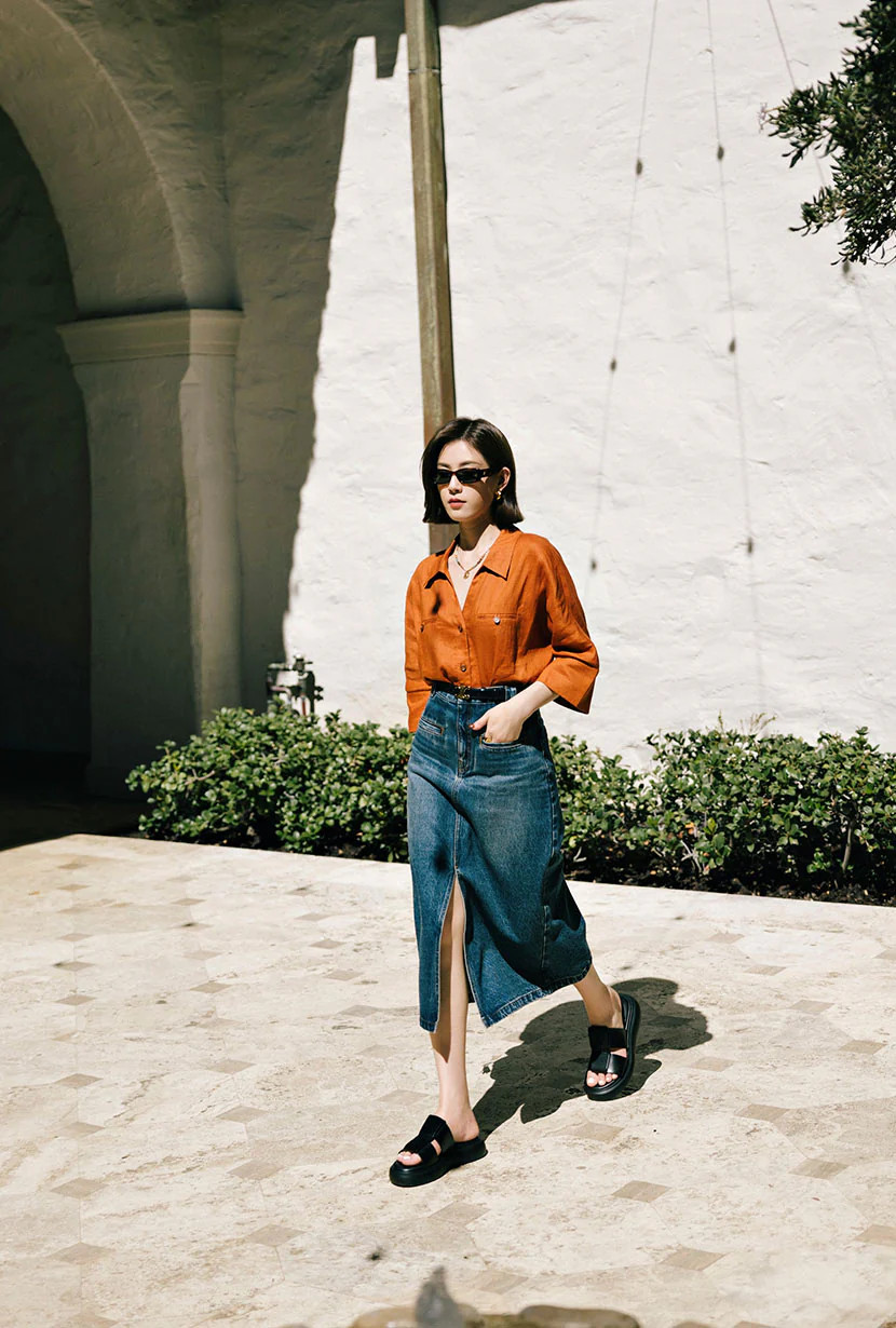 Pippa Denim Skirt | Petite Studio NYC