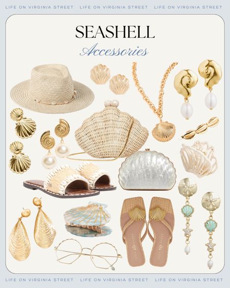 Loving the seashell accessory trend for summer! Get all the mermaid vibes with these seashell sandals, shell earrings, shell clutch, seashell necklace, seashell hair clip, shell jewelry, seashell sandals and more!
.
#ltkseasonal #ltkfindsunder50 #ltkitbag #ltkover40 #ltkfindsunder100 #ltksalelaert #ltkwedding #ltkstyletip

#LTKSeasonal #LTKFindsUnder50 #LTKSaleAlert