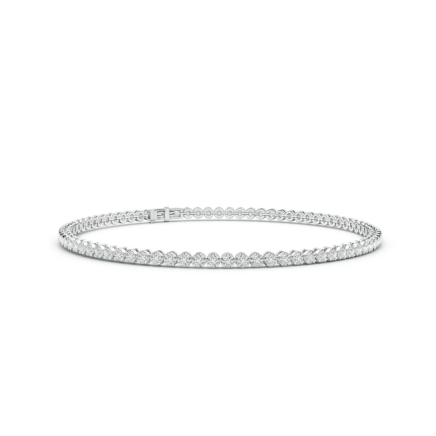 Classic Round Diamond Tennis Bracelet | Angara Inc.
