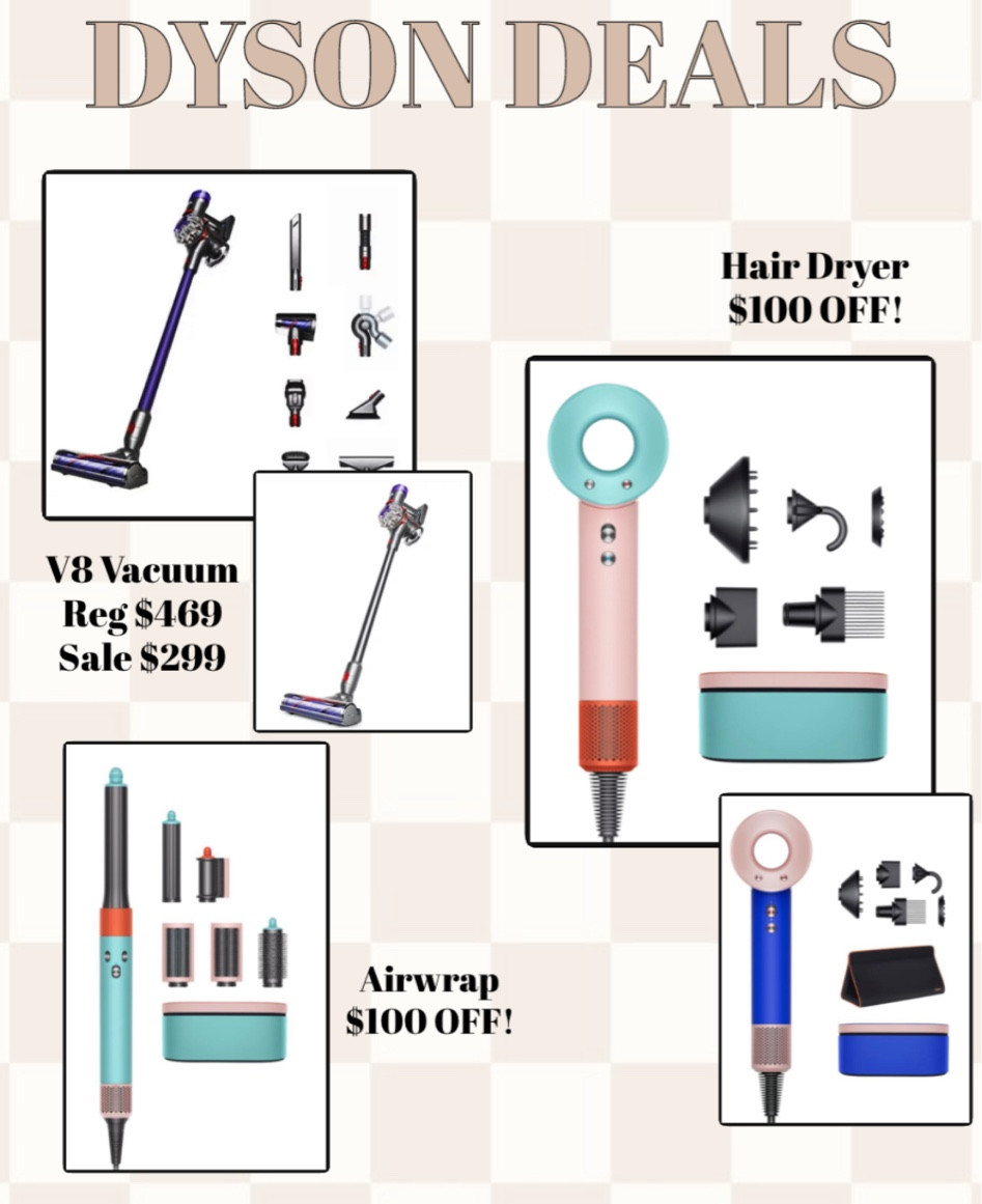 Dyson deals still going on! 
.
.
.
#dyson #dysonsale #dysonairwrap 
#blowdryer #curlingiron #dysonhairdryer #vacuum #dysonvacuum #cyberdeals #cyberweek 

#LTKCyberWeek #LTKbeauty #LTKGiftGuide