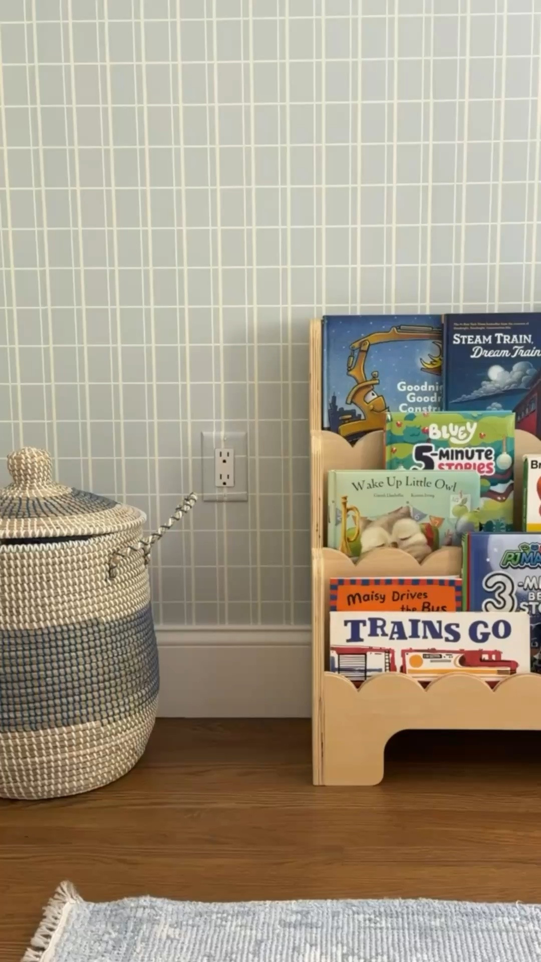 The cutest little scalloped bookcase, perfect for a nursery or playroom!

#LTKHome #LTKKids #LTKBaby