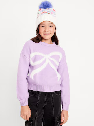 SoSoft Long-Sleeve Graphic Sweater for Girls | Old Navy (US)