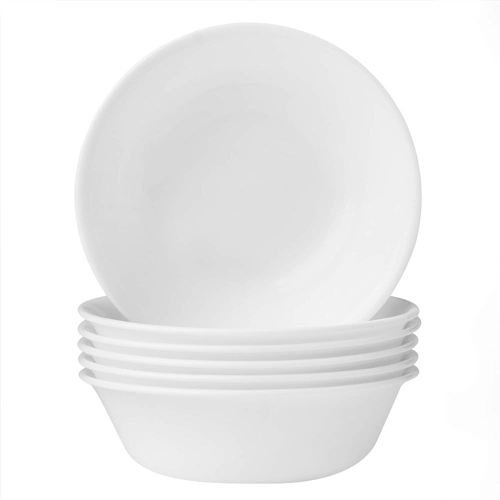 Corelle Vitrelle 6-Piece Soup/Cereal Bowl Set, Triple Layer Glass and Chip Resistant, 18 Oz Light... | Amazon (US)