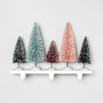 14.7" x 11.2" Bottle Brush Christmas Tree Stocking Holder - Opalhouse™ | Target