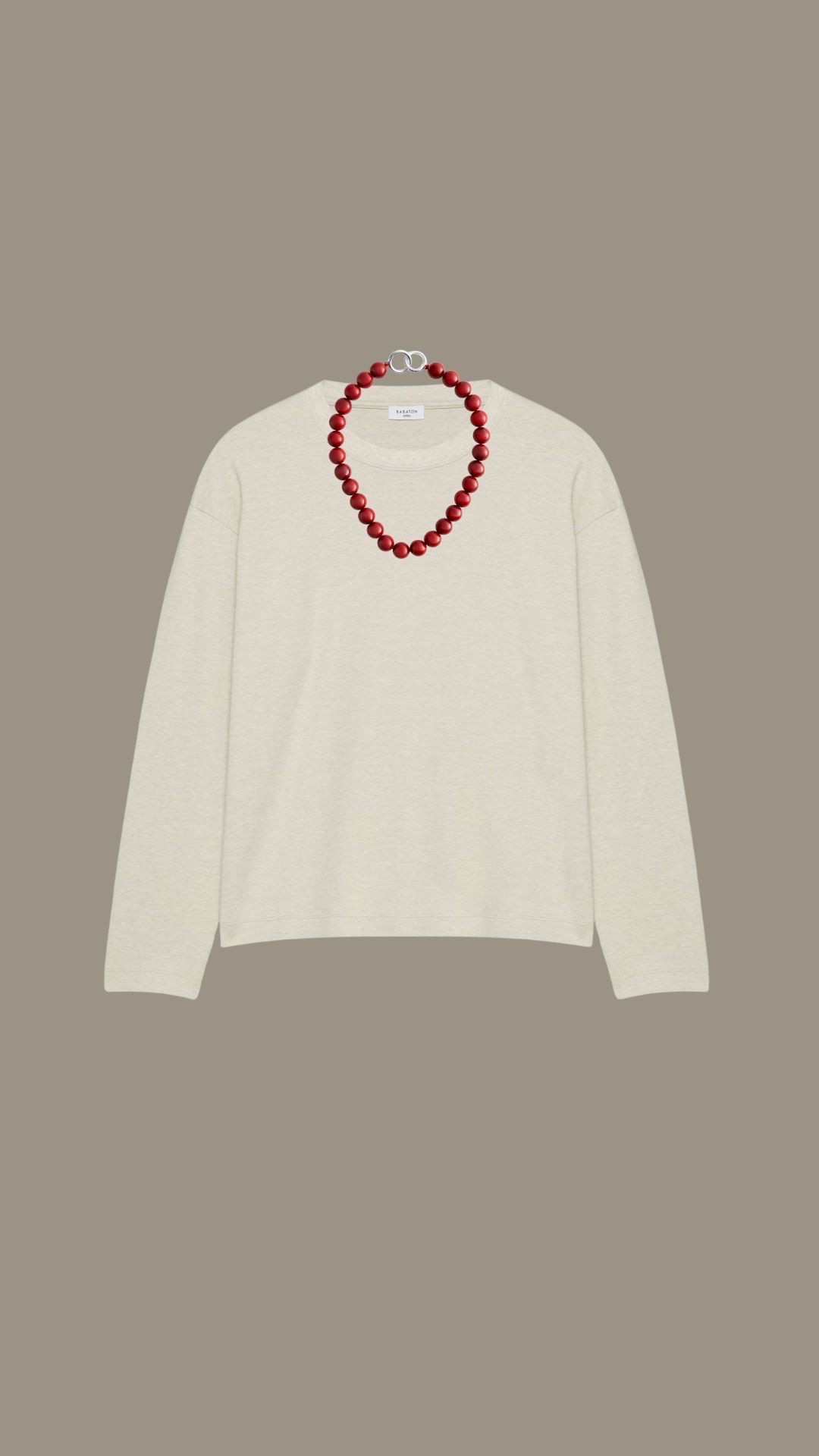 I wear a small in the top - it comes up big so I would size down, XS probably would’ve been better 
& other stories red beaded necklace