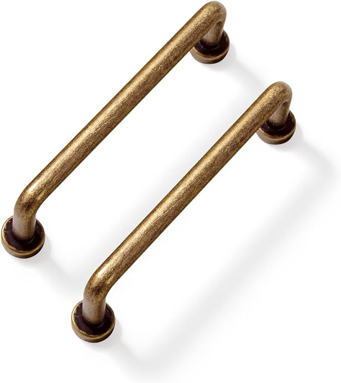 Yanxia 12 Pack Antique Brass Kitchen Cabinet Bar Pulls,Vintage-Inspired Decor,3-3/4" Center to Ce... | Amazon (US)
