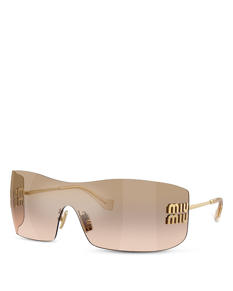 Miu Miu Rectangular Shield Sunglasses, 144mm | Bloomingdale's (US)
