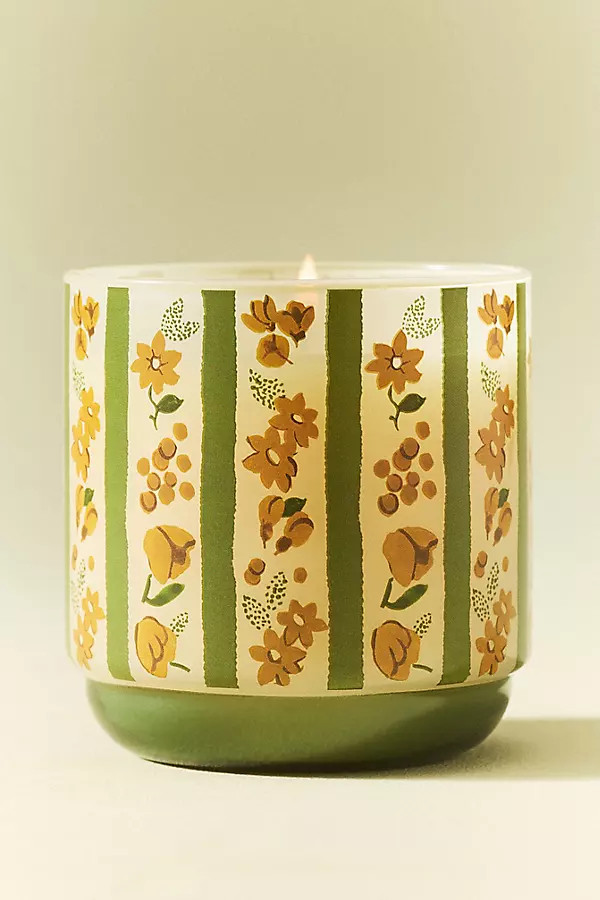 Floral Wildflower Bouquet Boxed Glass Candle | Anthropologie (US)