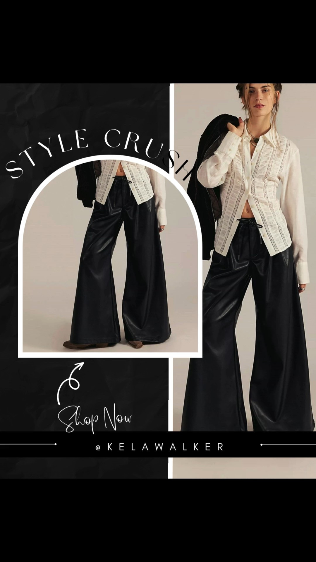 These pants change everything

Wide leg leather pants are one of those pieces that instantly shift an outfit from simple to intentional. This pair moves beautifully, has that relaxed trouser shape, and works with everything. You can dress them up with a sharp blouse or dress them down with a knit or tee and they still feel elevated. They’re the kind of faux leather trousers that turn even a casual look into something polished.

Style tip
Balance the volume with a fitted top or structured layer so the wide leg keeps its shape and the outfit looks clean and effortless.

#LTKWorkwear #LTKgrwm #LTKStyleTip