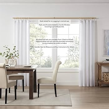 Cambria® Designer Series - Premium 7 foot Custom Curtain Rod - 1-1/8 inch Large Diameter - Non-A... | Amazon (US)