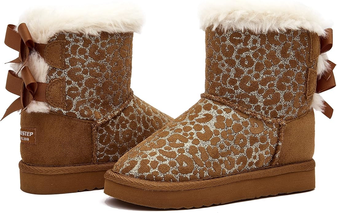 Amazon.com | Weestep Girls Toddler Little Kid Warm Fur Winter Ankle Flat Snow Boot | Boots | Amazon (US)