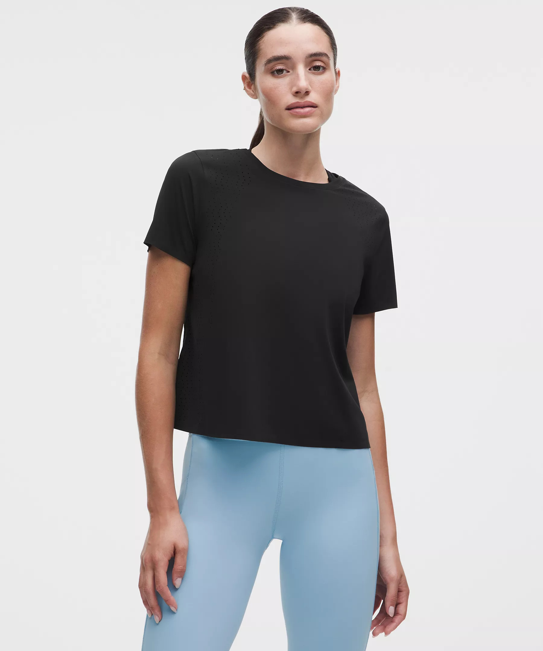 Sleek Perforated Running Short-Sleeve Shirt | Lululemon (US)