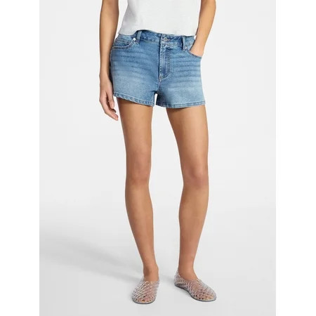 No Boundaries Elevated Denim Shorts 3 Inseam Women s 00-18 | Walmart (US)