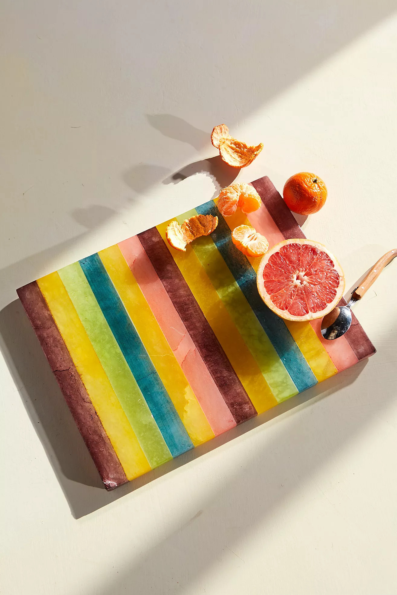 Striped Alabaster Serving Board | Anthropologie (US)