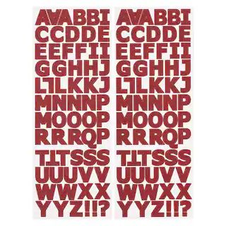 Red Glitter Alphabet Stickers by Recollections™ | Michaels | Michaels Stores