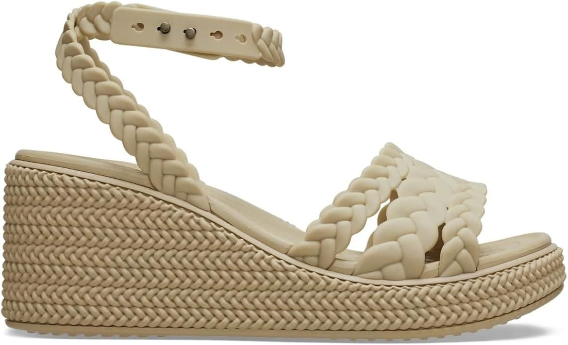 Crocs Women's Brooklyn Ankle Strap Wedge, Platform Sandals | Amazon (US)