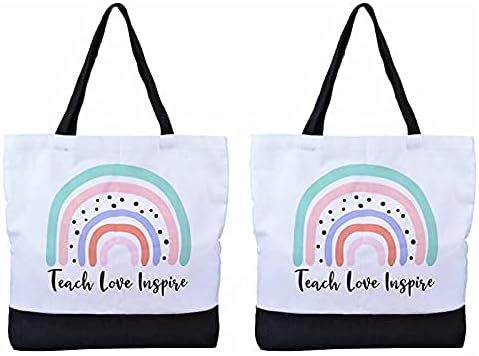 ECOHIP 2 Pack Totes Bag Teacher Appreciation Gifts for Women Christmas | Amazon (US)