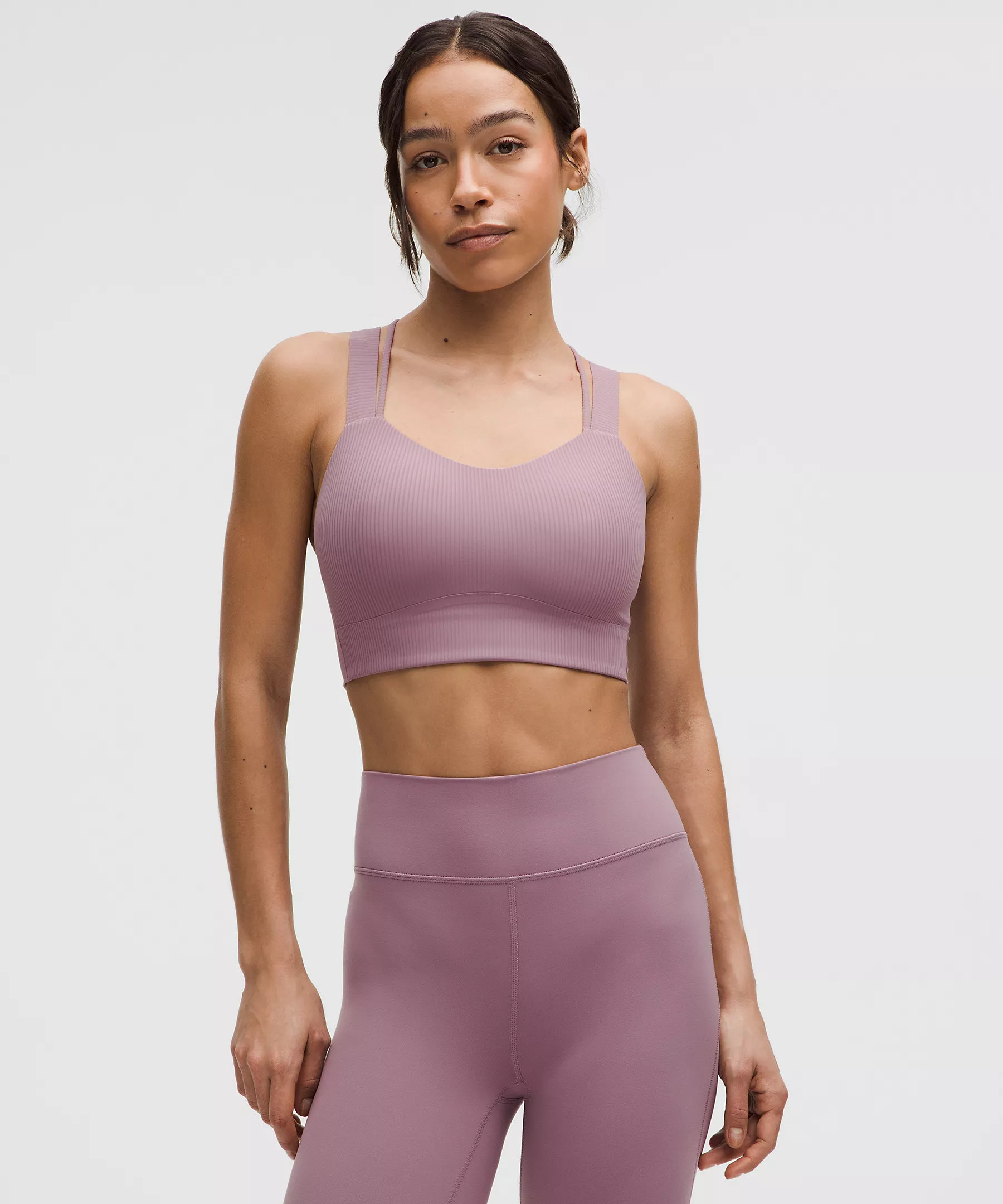 Like a Cloud Ribbed Longline Bra *Light Support, D/DD Cup | Women's Bras | lululemon | Lululemon (US)