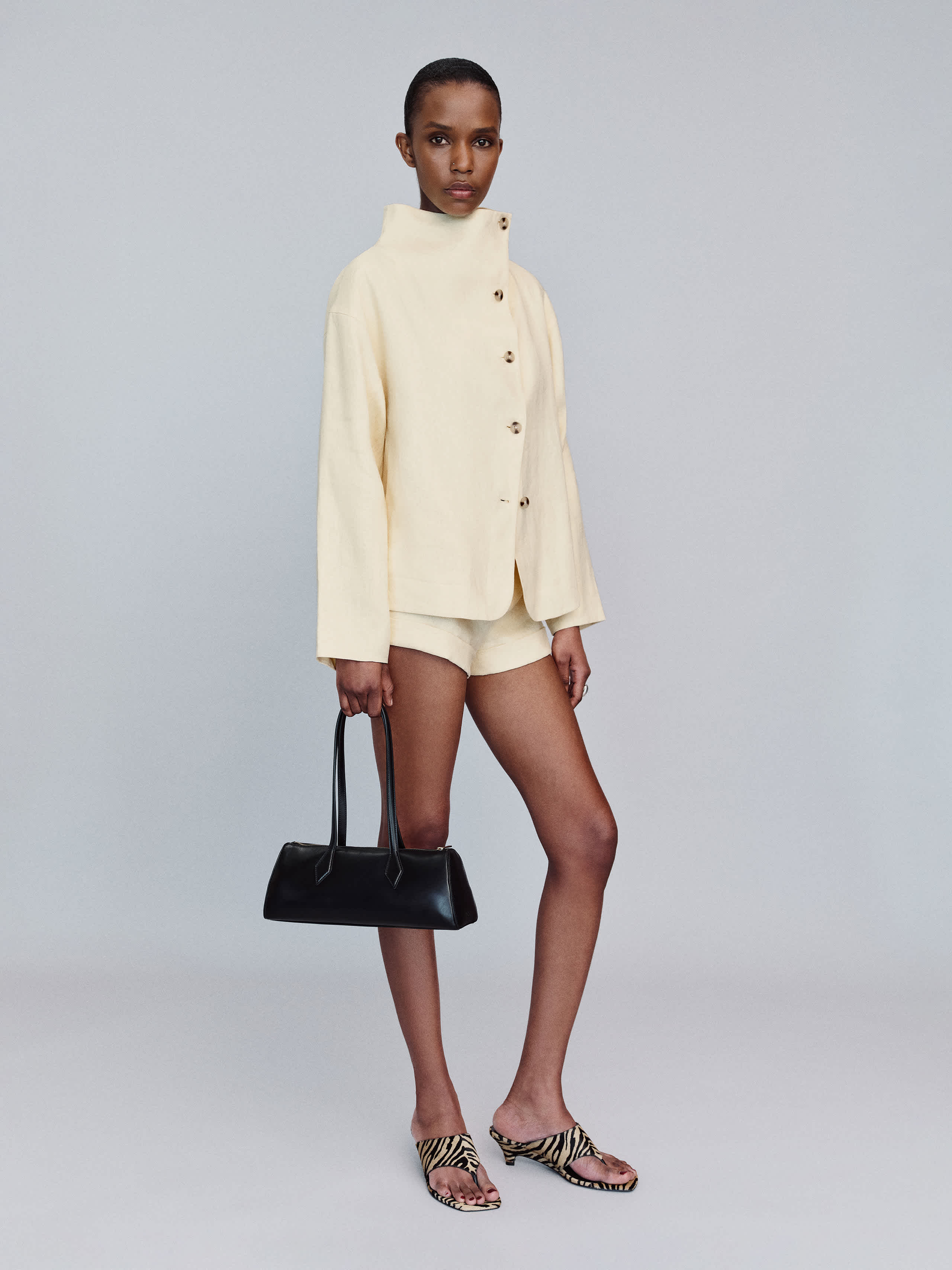 Reformation Blake Jacket Ivory XS | Reformation (Global)