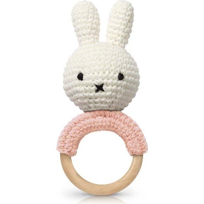 Miffy Teether Pastel Pink With Music | Maisonette