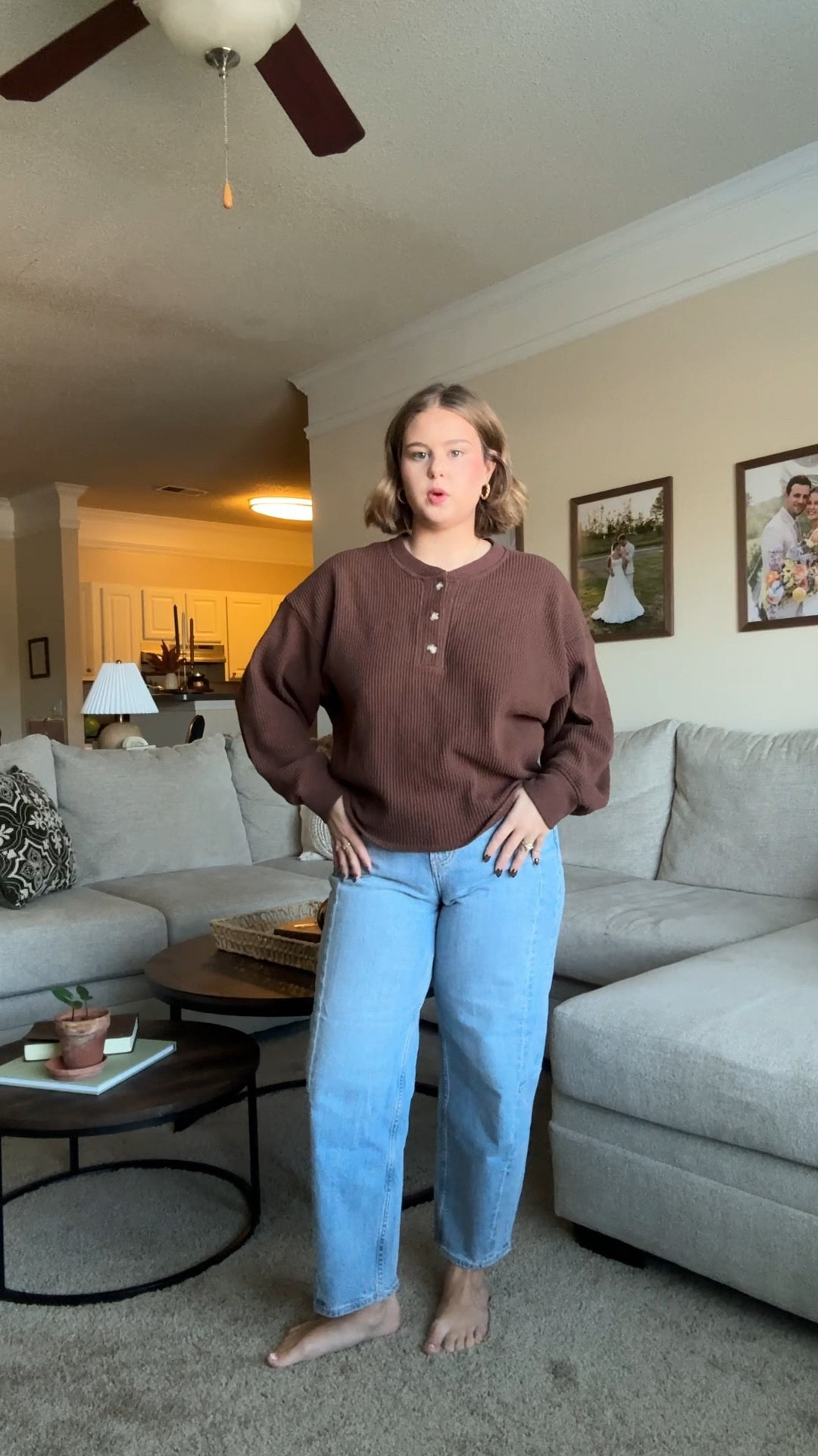 Barrel jeans, inspiration for midsize petite, curvy girls, Old Navy, Barrel jeans, mid wash, light wash dark wash jeans

#LTKMidsize #LTKSaleAlert #LTKPetite